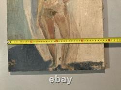 Peinture Femme À Identifier Signé 1950 Toile Old Portrait Ancien Painting XXe Peinture Femme À Identifier Signé 1950 Toile Old Portrait Ancien Painting XXe