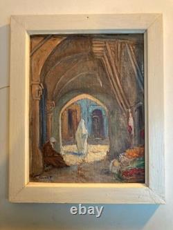 Peinture Huile Marcel Canet Orientaliste XIXe Orientalisme Maroc Ancien Art