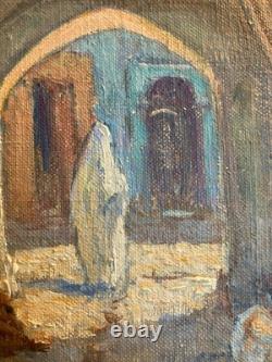 Peinture Huile Marcel Canet Orientaliste XIXe Orientalisme Maroc Ancien Art