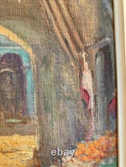 Peinture Huile Marcel Canet Orientaliste XIXe Orientalisme Maroc Ancien Art