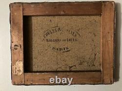 Peinture Huile Sur Toile 1920 Mer Océan Bateau Marine Ancien Art A Identifier