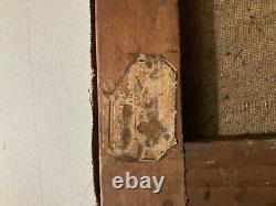 Peinture Huile Sur Toile 1920 Mer Océan Bateau Marine Ancien Art A Identifier