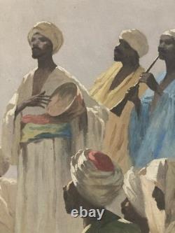 Peinture Huile Sur Toile Antonio GODOY Orientaliste 1950 Orientalisme Ancien Art