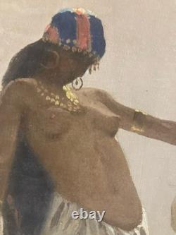 Peinture Huile Sur Toile Antonio GODOY Orientaliste 1950 Orientalisme Ancien Art