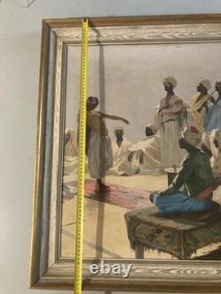 Peinture Huile Sur Toile Antonio GODOY Orientaliste 1950 Orientalisme Ancien Art