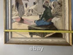 Peinture Huile Sur Toile Antonio GODOY Orientaliste 1950 Orientalisme Ancien Art