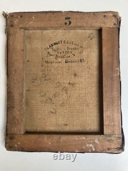 Peinture Huile Sur Toile Portrait XIXe Enfant Restauration Art Ancien Hst 1850