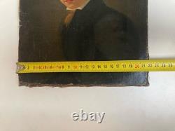 Peinture Huile Sur Toile Portrait XIXe Enfant Restauration Art Ancien Hst 1850