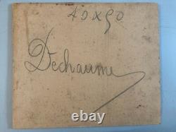 Peinture Huile Toile Et Carton Fleurs Fleur 1850 Oeillet A Identifier Ancien Art