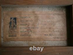Peinture Huile sur toile Alger 1950 décor Paysage Jardin Hamman Righa Ancien
