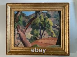 Peinture Paysage Huile 1920 Toile Paysage Fauve Fauvisme Nabi Painting Ancien