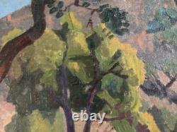 Peinture Paysage Huile 1920 Toile Paysage Fauve Fauvisme Nabi Painting Ancien