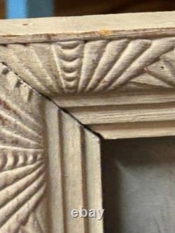 Peinture ancien tableau signée CH. Paris Paysage rural français Huile sur toile