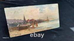 Peinture ancienne Retour De Pêche