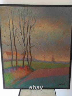 Peinture ancienne huile sur toile