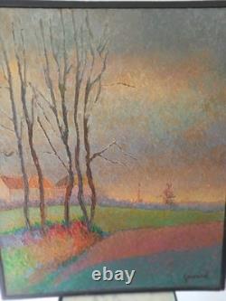 Peinture ancienne huile sur toile