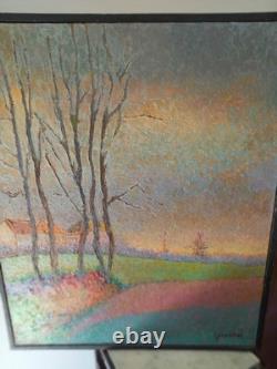 Peinture ancienne huile sur toile