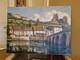 Peinture Ancienne Huile Sur Toile Vue De Village