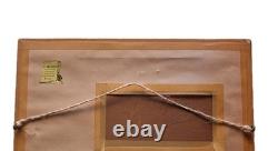 Peinture ancienne huile sur toile paysage nature tableau encadré signé
