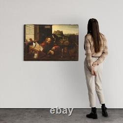 Peinture flamande ancien huile sur toile tableau art Saint Jérôme 17ème siècle