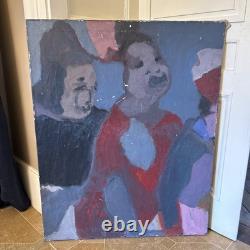 Pietro POLETTI Tableau Grande Huile Sur Toile Contemporaine Ancienne Signée