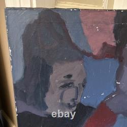 Pietro POLETTI Tableau Grande Huile Sur Toile Contemporaine Ancienne Signée