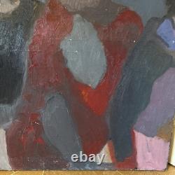 Pietro POLETTI Tableau Grande Huile Sur Toile Contemporaine Ancienne Signée