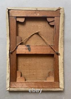 Pins, huile sur toile, tableau ancien, peinture, fin XIXe ou début XXe