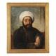 Portrait D'un Arabe Au Turban Tableau Ancien Huile Sur Toile Xixe Siècle
