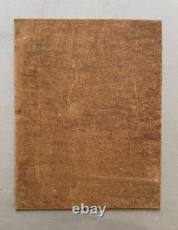 Portrait, huile sur panneau de bois, tableau ancien signé, peinture, XXe
