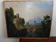 Rare Ancienne Peinture à L'huile Tableaux 18ème Paysage Montagnes