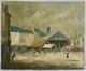 Stefani Pierre Tableau Ancien Marché Trouville Deauville Port Normandie Peinture