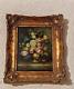 Signé Remy Ancienne Peinture Bouquet De Pivoine Dans Un Cadre Superbe