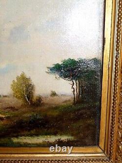 Superbe rare ancienne Peinture huile signée Jules DUPRE (1811-1889) Paysage