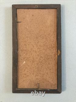 TRes Belle Peinture Huile Sur Carton XIXe Portrait Homme Gnome Ancien 1900 Art