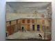 Tableau Ancien Art Naïf Cour De Ferme Enneigée Huile Sur Toile Un Air D'utrillo