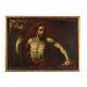 Tableau Ancien Christ Ressuscité Italie Peinture Huile Sur Toile