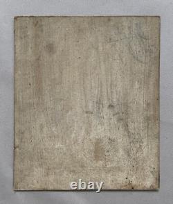 Tableau Ancien, Etang, Sud Ouest De La France, Huile Sur Carton, Début XXe