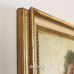 Tableau Ancien G. Muzzioli'800 Portrait Bacchus Ivre Huile sur Toile