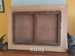 Tableau Ancien Huile Peinture Ecole Francaise Lapin Lievre Fruit Baroque XIX 19