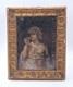 Tableau Ancien Huile Portrait Femme Masqu&eacute;e Loup Rose Cadre Dor&eacute; Paris Xixe 1900