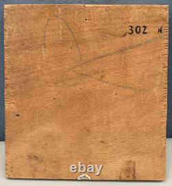Tableau Ancien Huile Portrait Nu Féminin Femme Dos Alain DEQUET (1920-1980)