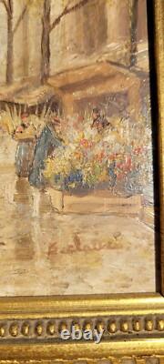 Tableau Ancien Huile Sur Bois