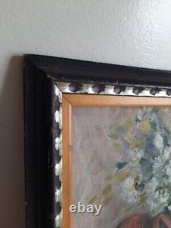 Tableau Ancien Huile Sur Toile, Art De Nature Morte Classique Signé