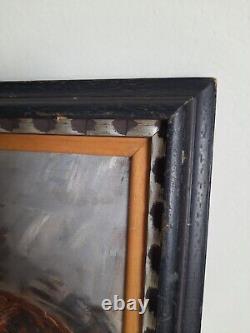 Tableau Ancien Huile Sur Toile, Art De Nature Morte Classique Signé