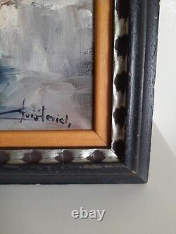 Tableau Ancien Huile Sur Toile, Art De Nature Morte Classique Signé