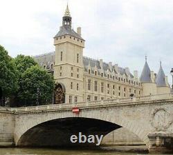 Tableau Ancien Huile Sur Toile Bord de Seine Paris Pont Napoléon C. MENEHOULD