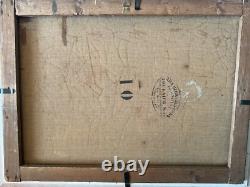 Tableau Ancien Huile Sur Toile Signé