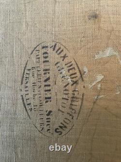 Tableau Ancien Huile Sur Toile Signé
