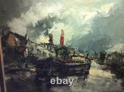 Tableau Ancien Huile Sur Toile Stephane H. C Gourjon